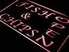 Fish and Chips Open LED Light Sign - Way Up Gifts