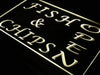 Fish and Chips Open LED Light Sign - Way Up Gifts