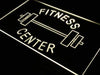 Fitness Center Barbell LED Light Sign - Way Up Gifts