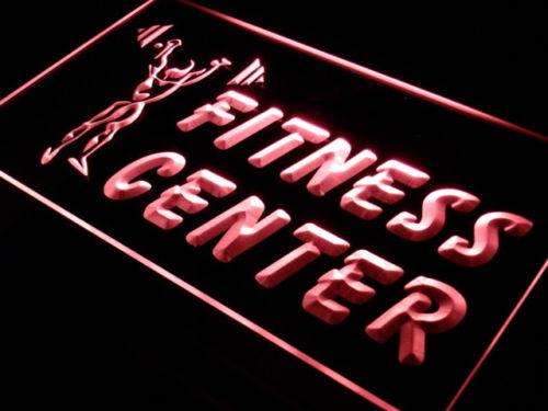Fitness Center Weightlifting LED Light Sign - Way Up Gifts
