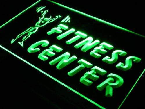 Fitness Center Weightlifting LED Light Sign - Way Up Gifts