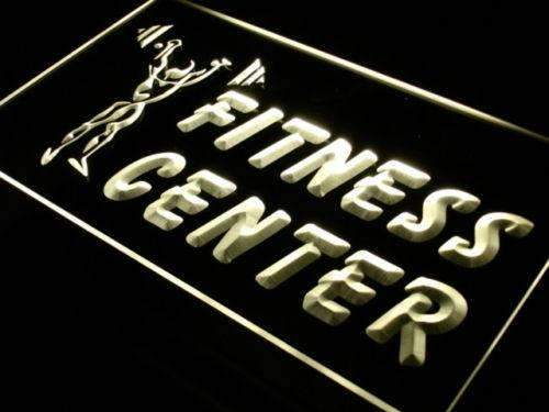 Fitness Center Weightlifting LED Light Sign - Way Up Gifts
