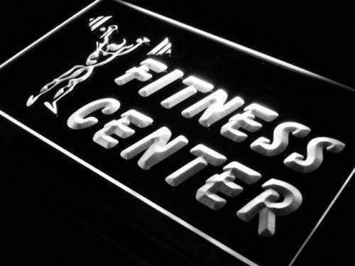 Fitness Center Weightlifting LED Light Sign - Way Up Gifts