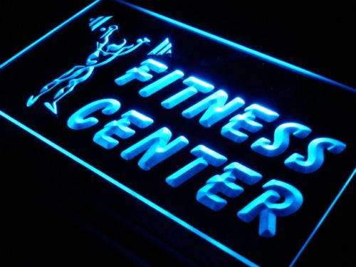 Fitness Center Weightlifting LED Light Sign - Way Up Gifts