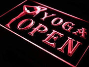 Fitness Center Yoga Open LED Light Sign - LED Gift Works