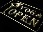 Fitness Center Yoga Open LED Light Sign - LED Gift Works
