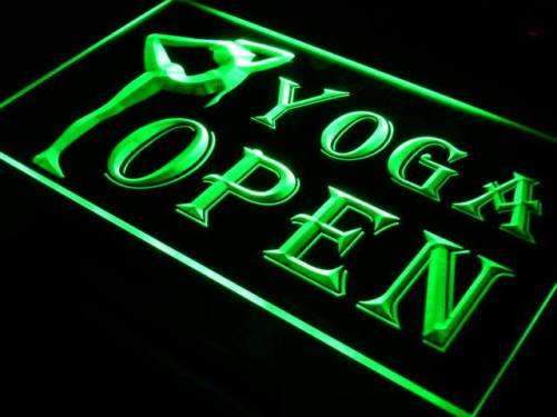 Fitness Center Yoga Open LED Light Sign - Way Up Gifts