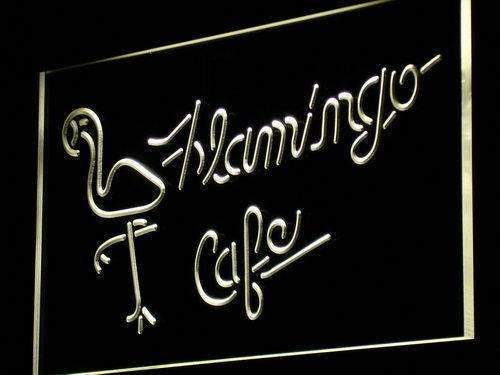 Flamingo Cafe LED Light Sign - LED Gift Works