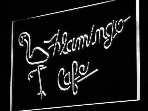 Flamingo Cafe LED Light Sign - LED Gift Works