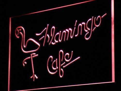 Flamingo Cafe LED Light Sign - LED Gift Works