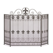 Antique Style Renaissance Iron Fireplace Screen - LED Gift Works