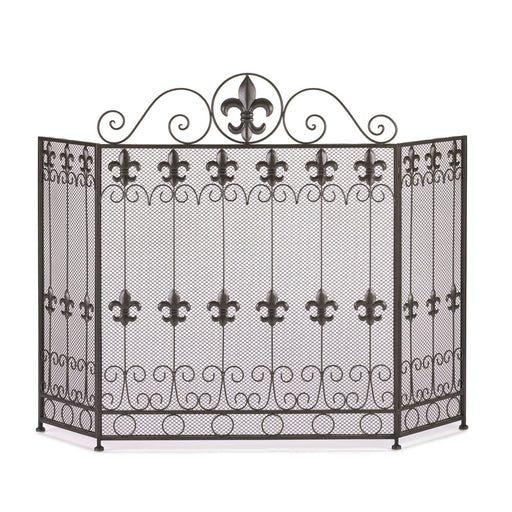 Antique Style Renaissance Iron Fireplace Screen - LED Gift Works