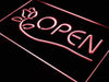 Flower Decor Open LED Light Sign - Way Up Gifts