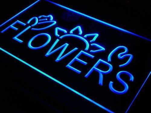 Flowers LED Light Sign - LED Gift Works