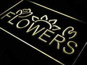 Flowers LED Light Sign - LED Gift Works