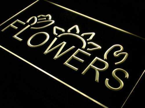 Flowers LED Light Sign - LED Gift Works