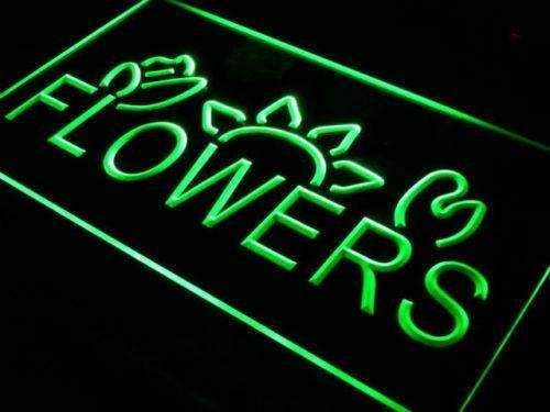 Flowers LED Light Sign - LED Gift Works
