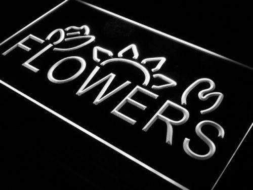 Flowers LED Light Sign - LED Gift Works