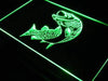 Fly Fishing Fish LED Light Sign - Way Up Gifts