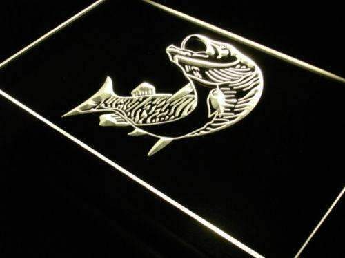 Fly Fishing Fish LED Light Sign - Way Up Gifts