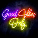 Good Vibes Only Ultra-Bright LED Sign with Remote (Neon-Style, LED Technology) - Way Up Gifts