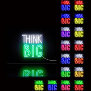 Think Big Ultra-Bright LED Sign with Remote (Neon-Style, LED Technology) - LED Gift Works