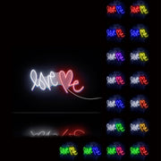 Love Me with Heart Ultra-Bright LED Sign with Remote (Neon-Style, LED Technology) - LED Gift Works