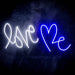 Love Me with Heart Ultra-Bright LED Sign with Remote (Neon-Style, LED Technology) - Way Up Gifts