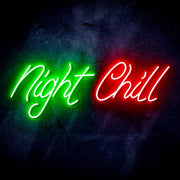 Night Chill Ultra-Bright LED Sign with Remote (Neon-Style, LED Technology) - LED Gift Works