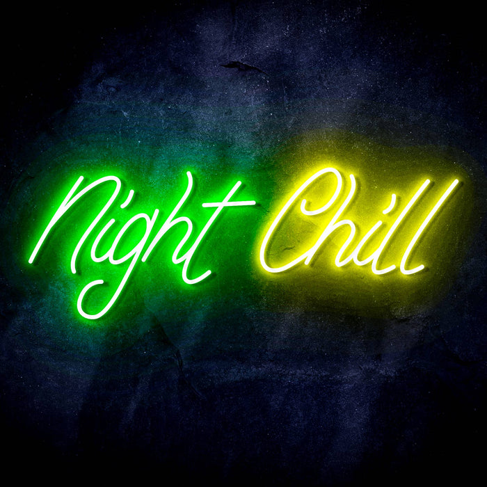 Night Chill Ultra-Bright LED Sign with Remote (Neon-Style, LED Technology) - Way Up Gifts