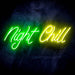 Night Chill Ultra-Bright LED Sign with Remote (Neon-Style, LED Technology) - Way Up Gifts
