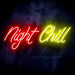 Night Chill Ultra-Bright LED Sign with Remote (Neon-Style, LED Technology) - Way Up Gifts