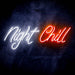 Night Chill Ultra-Bright LED Sign with Remote (Neon-Style, LED Technology) - Way Up Gifts