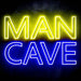 Large Text Man Cave Ultra-Bright LED Sign with Remote (Neon-Style, LED Technology) - Way Up Gifts