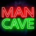 Large Text Man Cave Ultra-Bright LED Sign with Remote (Neon-Style, LED Technology) - Way Up Gifts