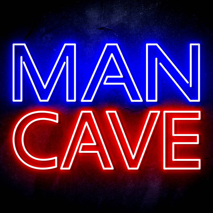 Large Text Man Cave Ultra-Bright LED Sign with Remote (Neon-Style, LED Technology) - Way Up Gifts