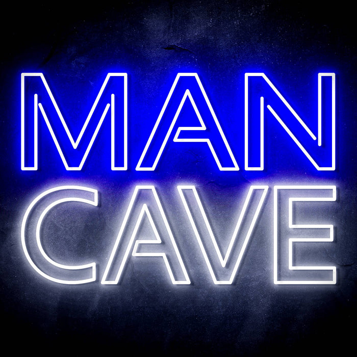 Large Text Man Cave Ultra-Bright LED Sign with Remote (Neon-Style, LED Technology) - Way Up Gifts