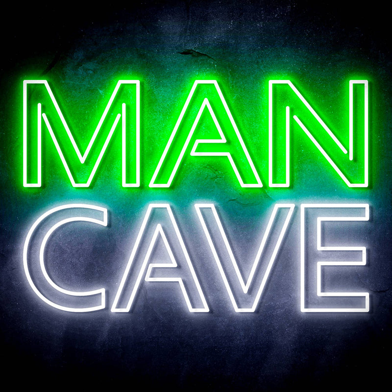 Large Text Man Cave Ultra-Bright LED Sign with Remote (Neon-Style, LED Technology) - LED Gift Works