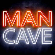 Large Text Man Cave Ultra-Bright LED Sign with Remote (Neon-Style, LED Technology) - LED Gift Works