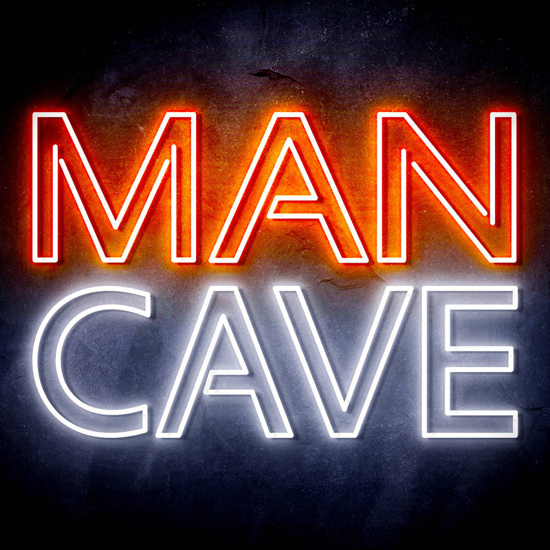 Large Text Man Cave Ultra-Bright LED Sign with Remote (Neon-Style, LED Technology) - LED Gift Works