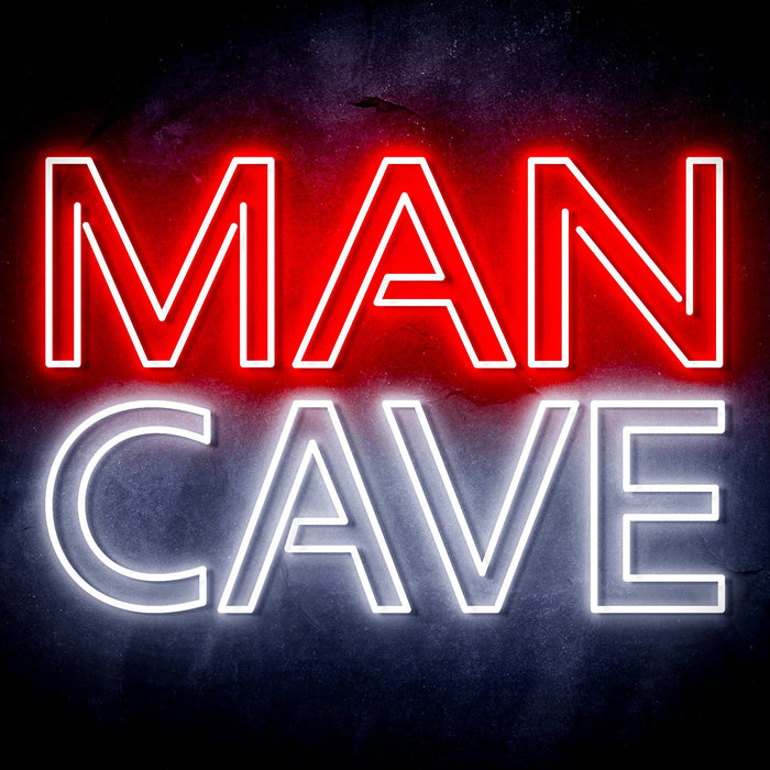 Large Text Man Cave Ultra-Bright LED Sign with Remote (Neon-Style, LED Technology) - Way Up Gifts