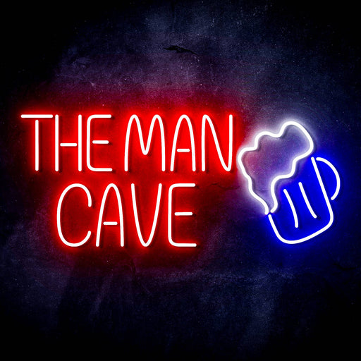 The Man Cave Ultra-Bright LED Sign with Remote (Neon-Style, LED Technology) - Way Up Gifts