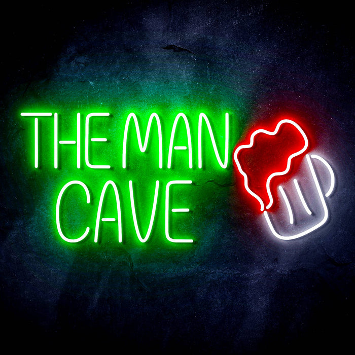 The Man Cave Ultra-Bright LED Sign with Remote (Neon-Style, LED Technology) - Way Up Gifts