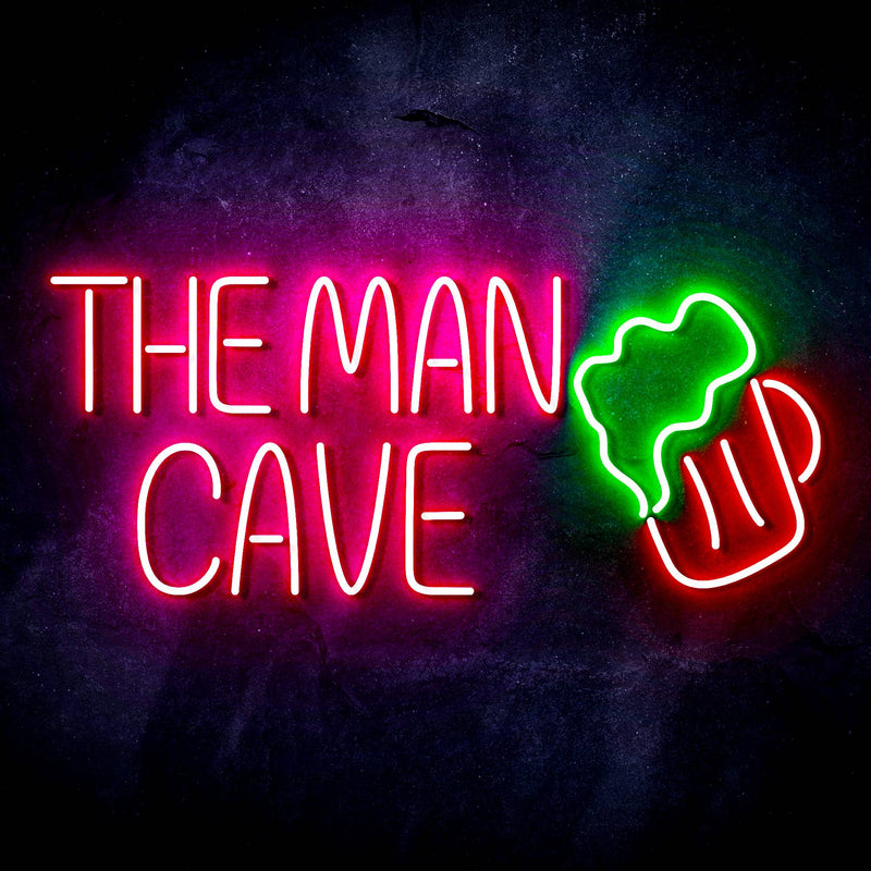 The Man Cave Ultra-Bright LED Sign with Remote (Neon-Style, LED Technology) - LED Gift Works