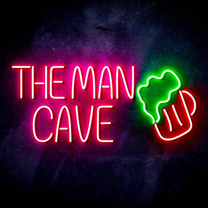 The Man Cave Ultra-Bright LED Sign with Remote (Neon-Style, LED Technology) - Way Up Gifts