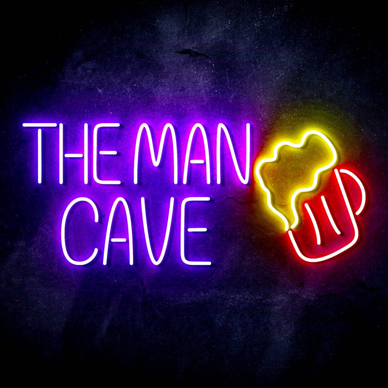 The Man Cave Ultra-Bright LED Sign with Remote (Neon-Style, LED Technology) - LED Gift Works