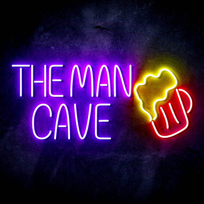 The Man Cave Ultra-Bright LED Sign with Remote (Neon-Style, LED Technology) - Way Up Gifts