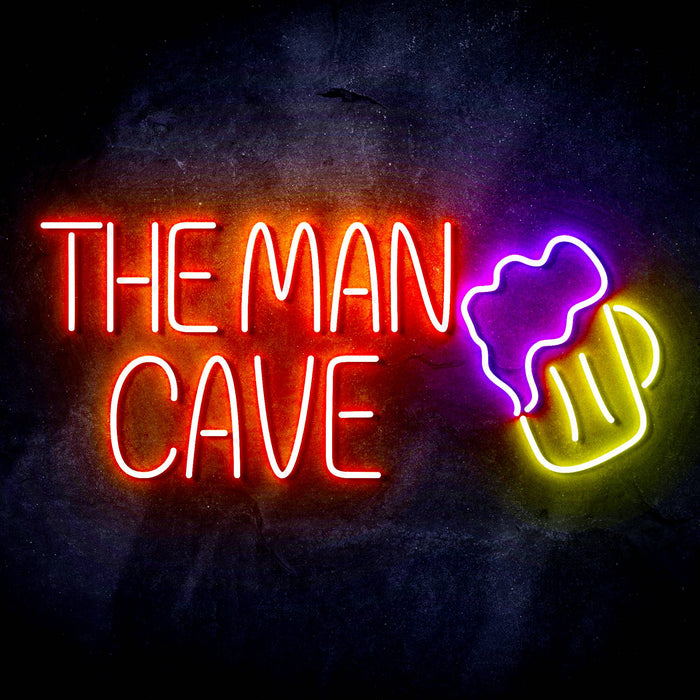 The Man Cave Ultra-Bright LED Sign with Remote (Neon-Style, LED Technology) - Way Up Gifts