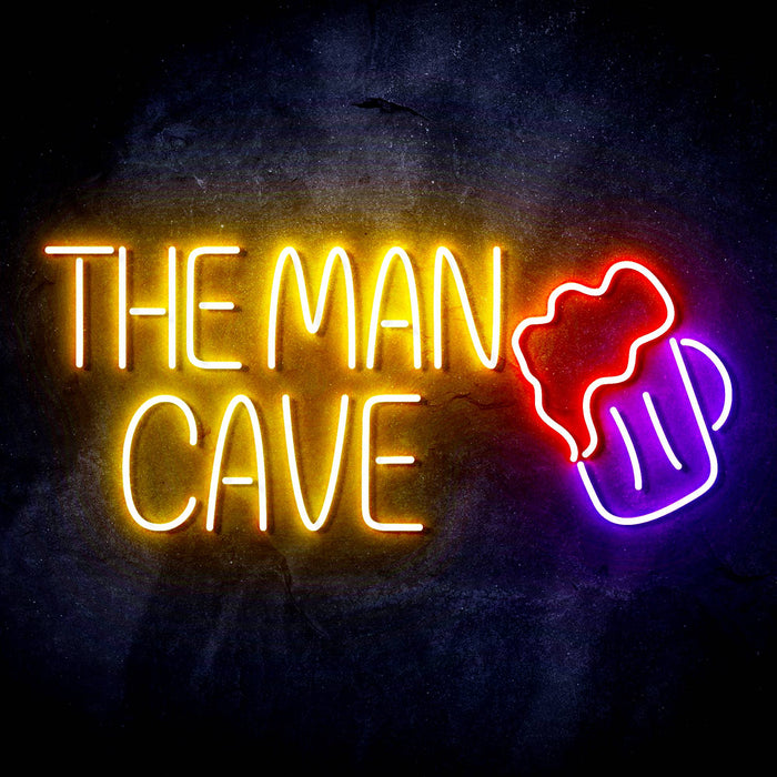 The Man Cave Ultra-Bright LED Sign with Remote (Neon-Style, LED Technology) - Way Up Gifts
