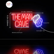 The Man Cave Ultra-Bright LED Sign with Remote (Neon-Style, LED Technology) - LED Gift Works